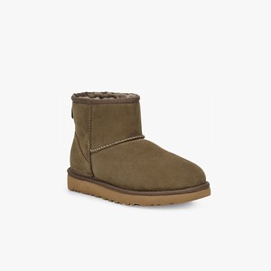 Ugg Classic Mini II Women Classic Boots Olive (9271VHGWF)